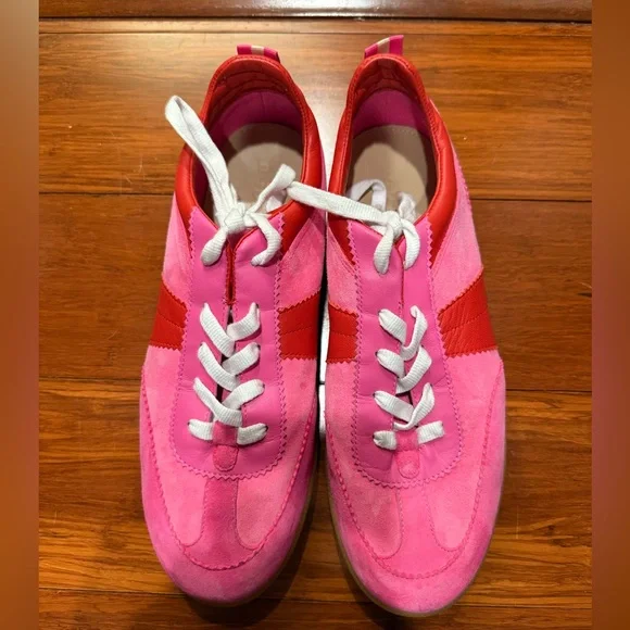 Boden Erin Retro Tennis Trainers Multi Colourblock Size 42 EU - Picture 2 of 3